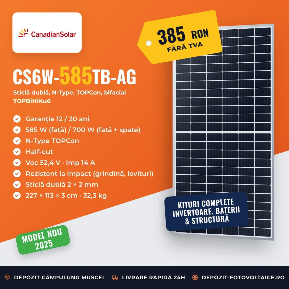 Canadian Solar TOPBiHiKu6 585W N-Type
